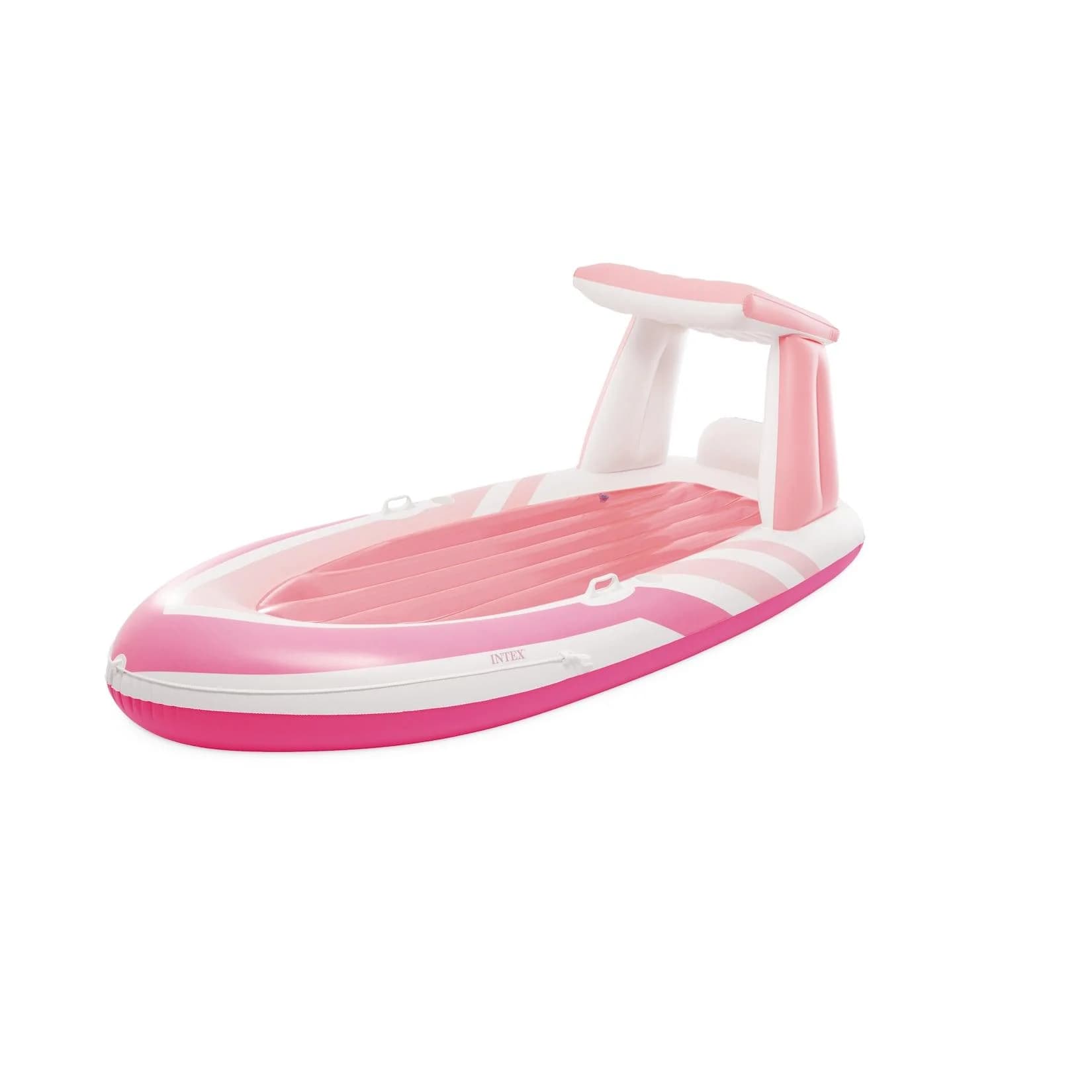 INTEX Luftmatratze Pink Paradise Boat mit Haltegriffen