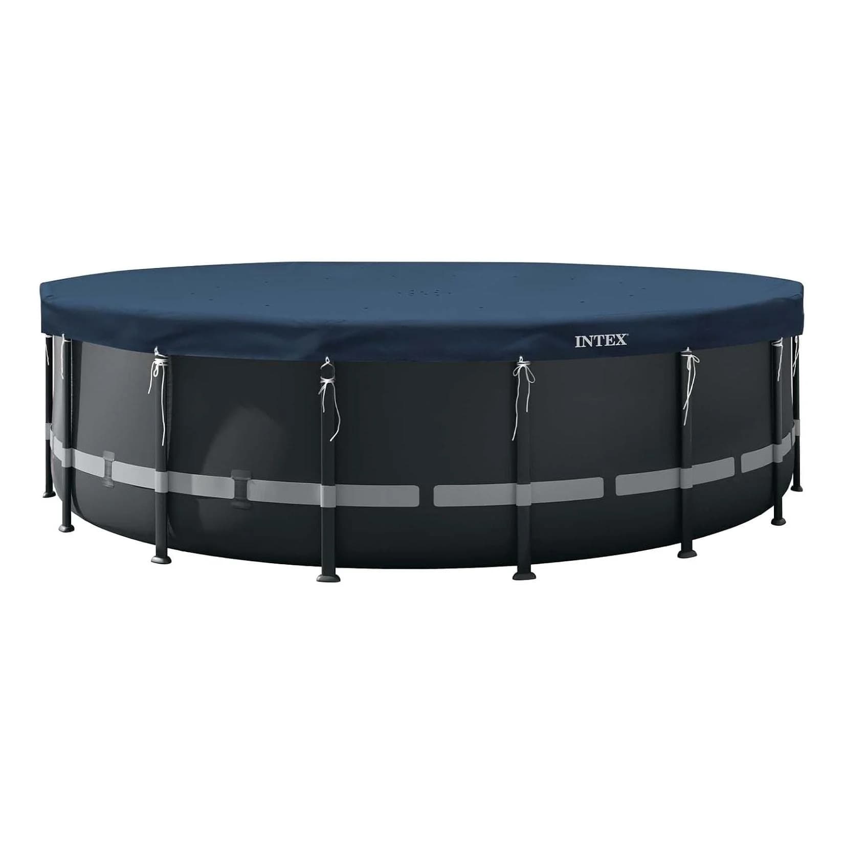 INTEX Pool Abdeckplane rund Deluxe 549 cm mit Überhang