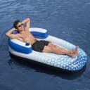 Bestway Poolliege Indigo Wave mit Getränkehalter und Rückenlehne Bild 5