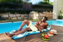 Bestway Badeinsel Blissful Drifter Grün mit UV-Schutz Bild 5