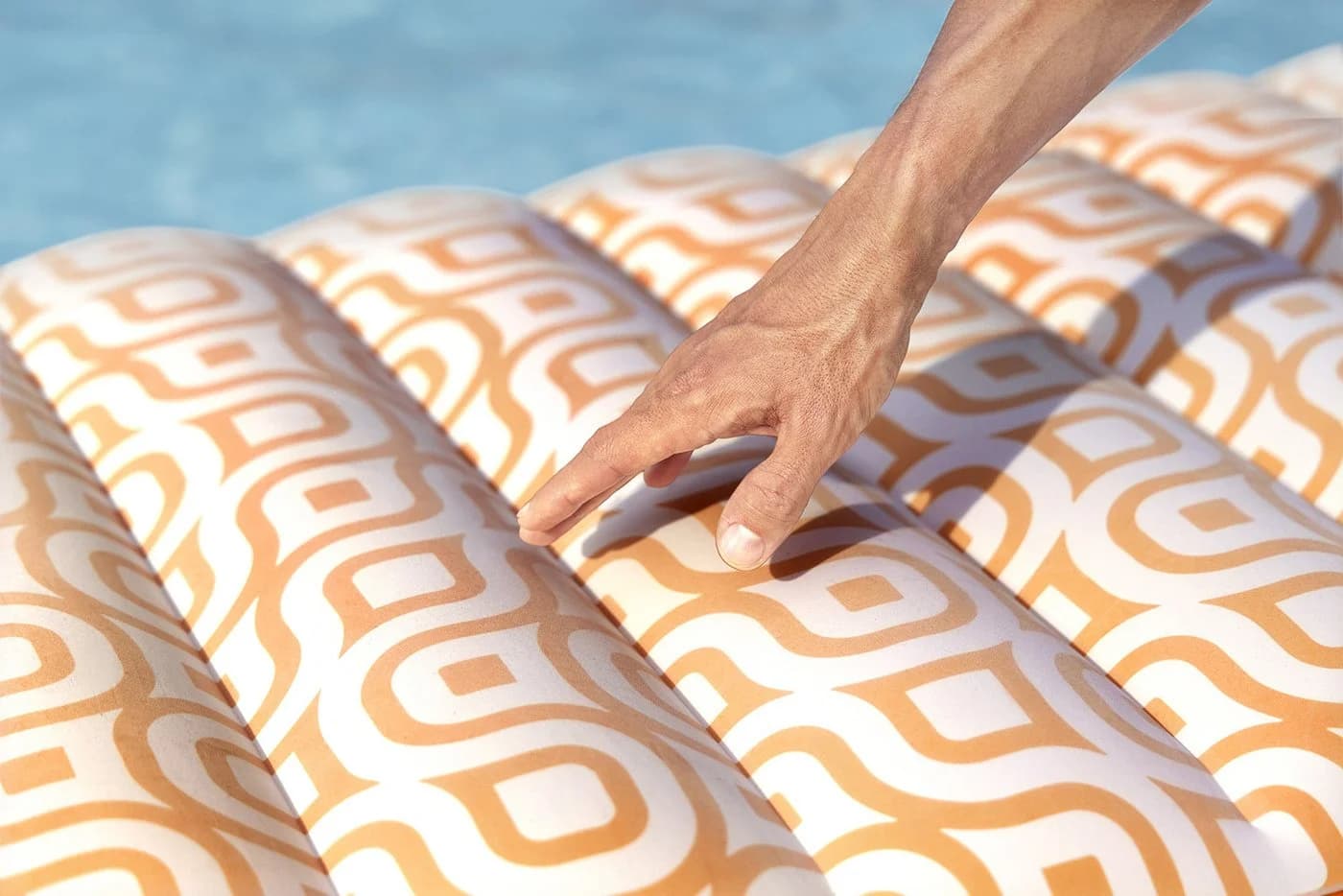 Bestway Badeinsel Comfort Plush Orange mit Getränkehalter - Bild 5