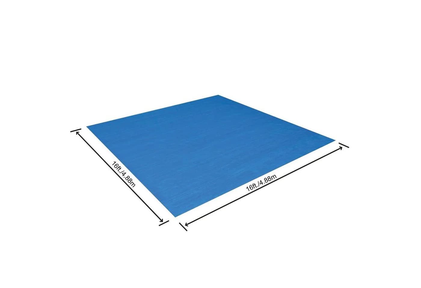 Bestway Pool Bodenplane Schutzmatte 488x488cm Blau - Bild 2