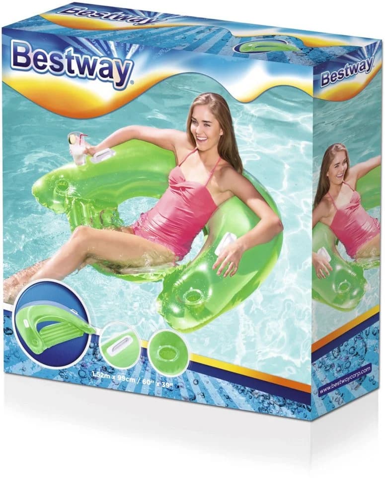 BESTWAY Poolsitz Sitn Ease Schwimmsessel Bunt PVC - Bild 3