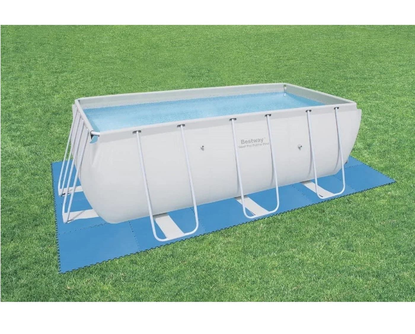 Bestway Flowclear Pool-Bodenschutzfliesen-Set Blau