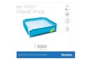 Bestway My First Frame Pool rechteckig blau Bild 1
