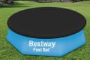 Bestway Pool-Abdeckplane PVC Schwarz Ø244cm Bild 3