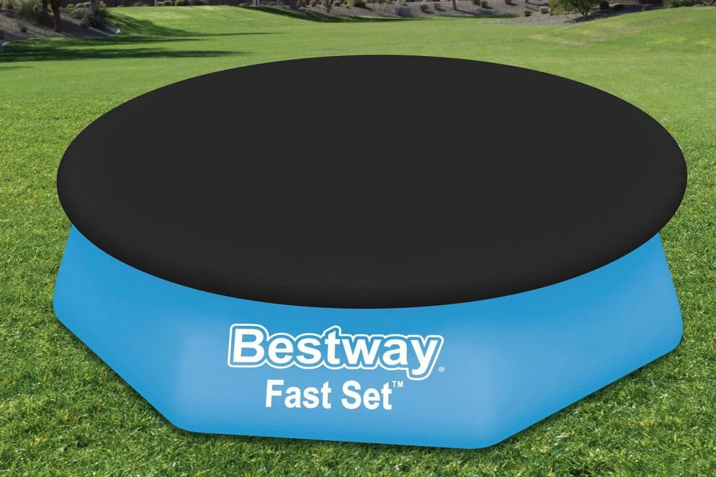 Bestway Pool-Abdeckplane PVC Schwarz Ø244cm - Bild 3