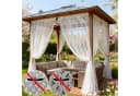 Lapalife Gardine Blumenmuster Transparent Polyester Bild 2