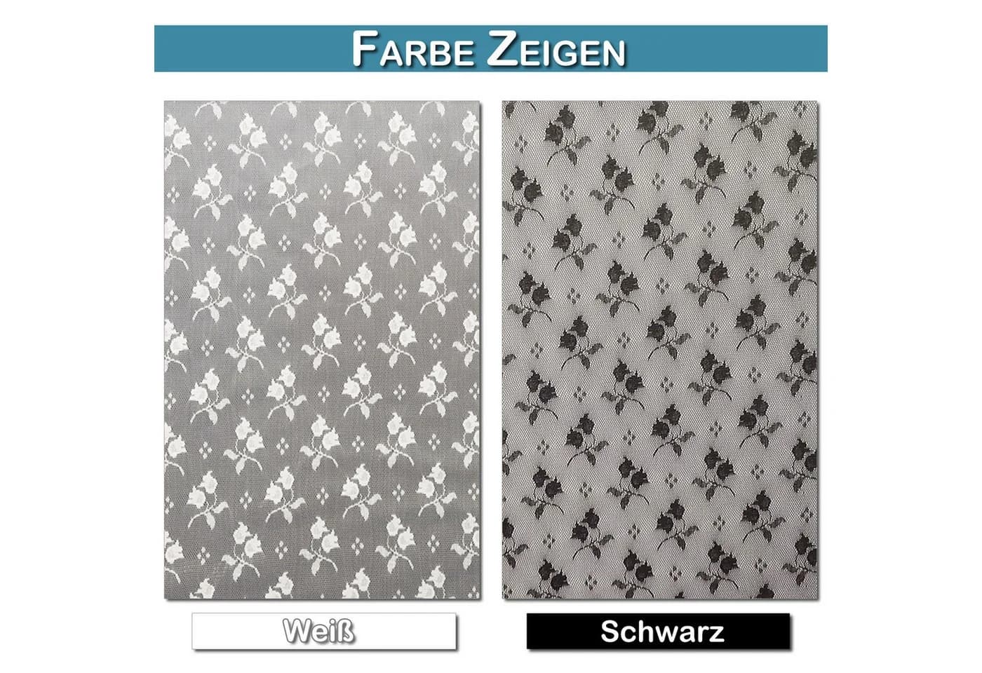 Lapalife Gardine Blumenmuster Transparent Polyester - Bild 3
