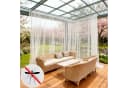 Sunicol Outdoorvorhang Transparent Weiß mit Punktmuster Bild 2