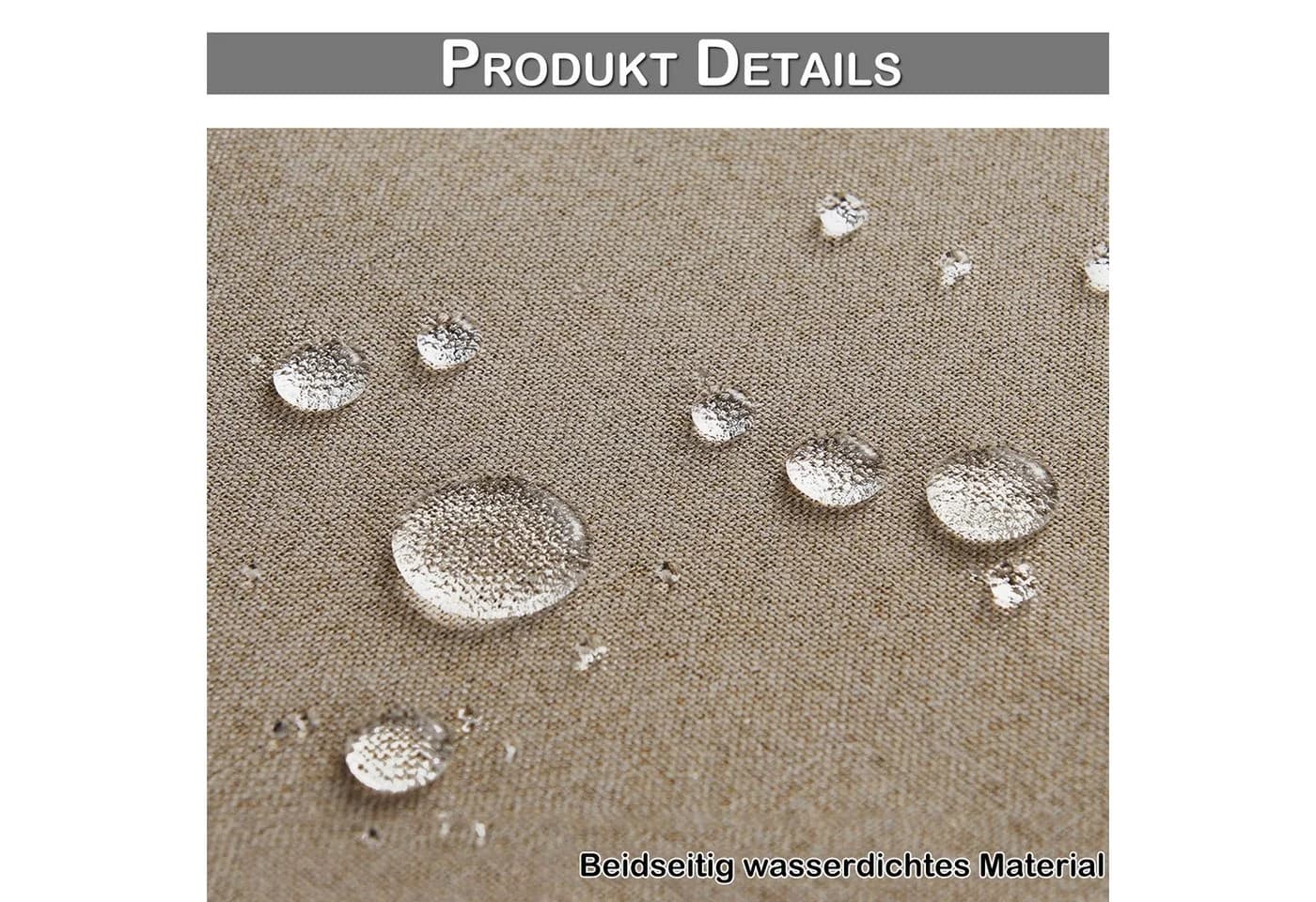 Sunicol Outdoorvorhang 100% Verdunkelnd Wasserdicht mit Ösen - Bild 3