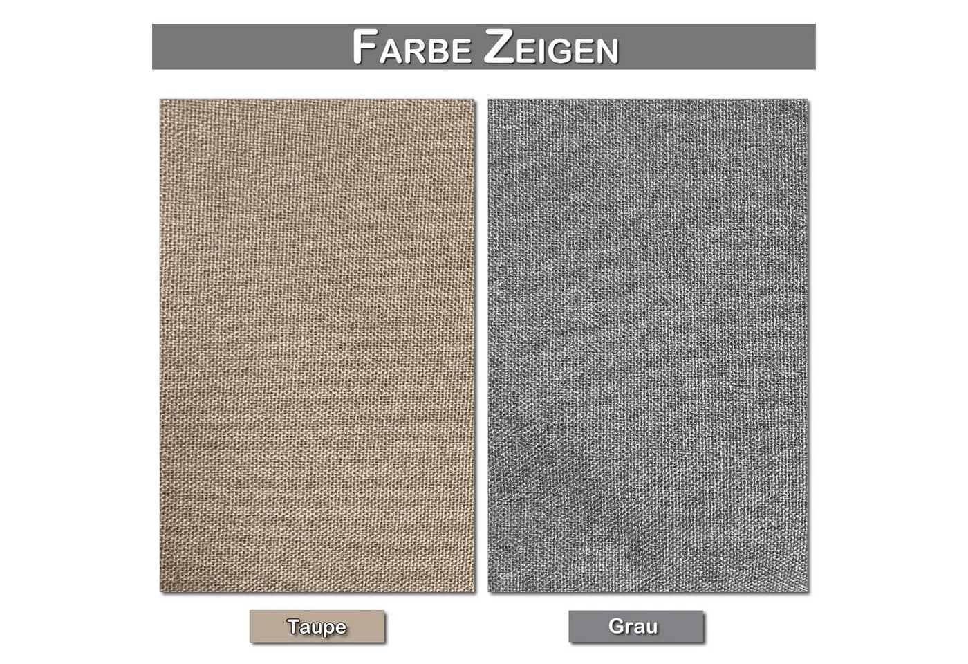 Lapalife Terrassenvorhang Verdunkelnd Wasserdicht Leinenoptik Taupe - Bild 4