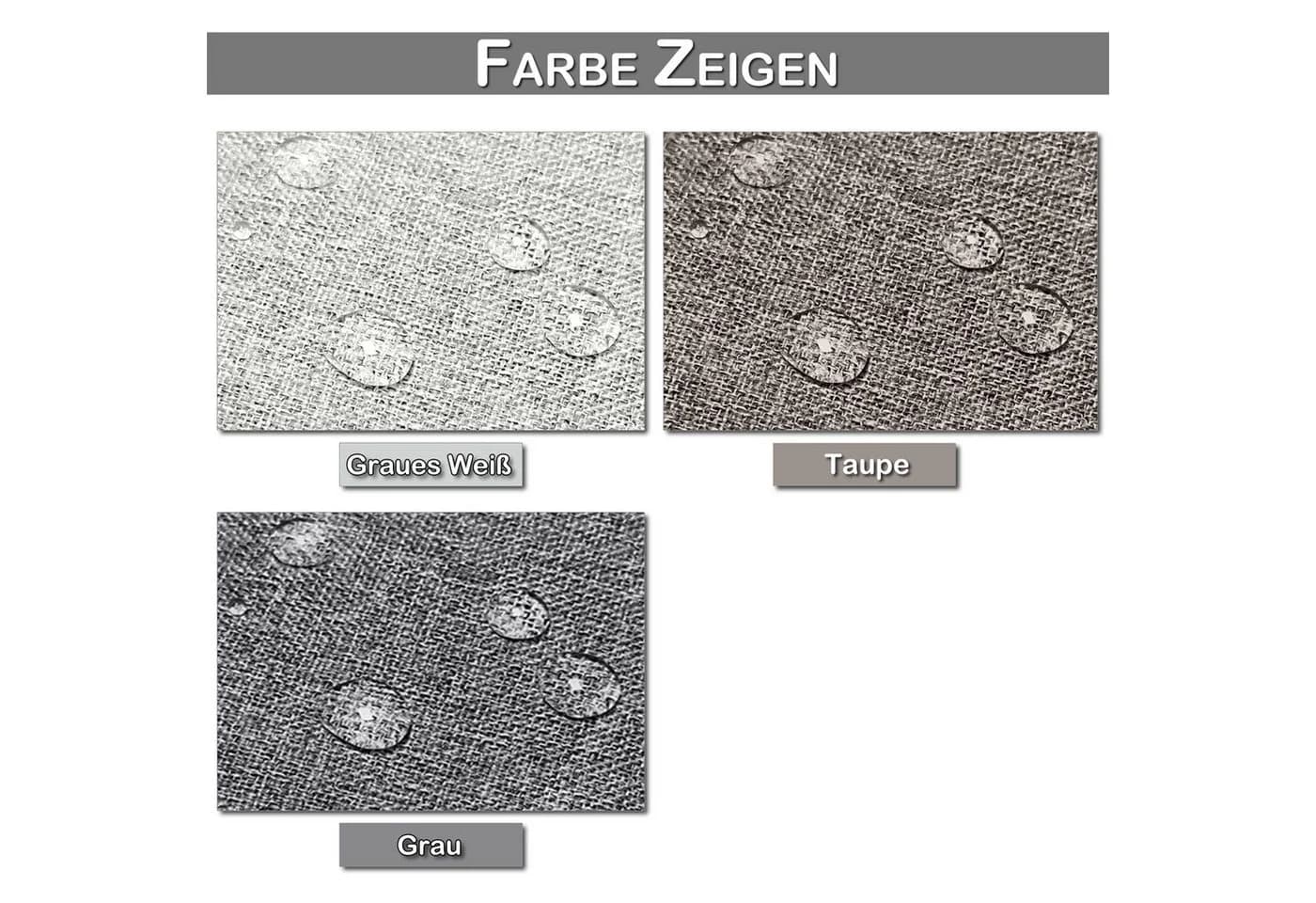 Lapalife Outdoorvorhang Verdunkelnd Wasserdicht Polyester Grau - Bild 4