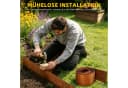 QUBEBU Beetumrandung 5M Rasenkante Metall Rostfarbe Bild 5