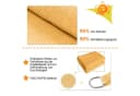 Rosnek Sonnensegel Rechteckig Gelb HDPE UV-Schutz wasserabweisend Bild 3
