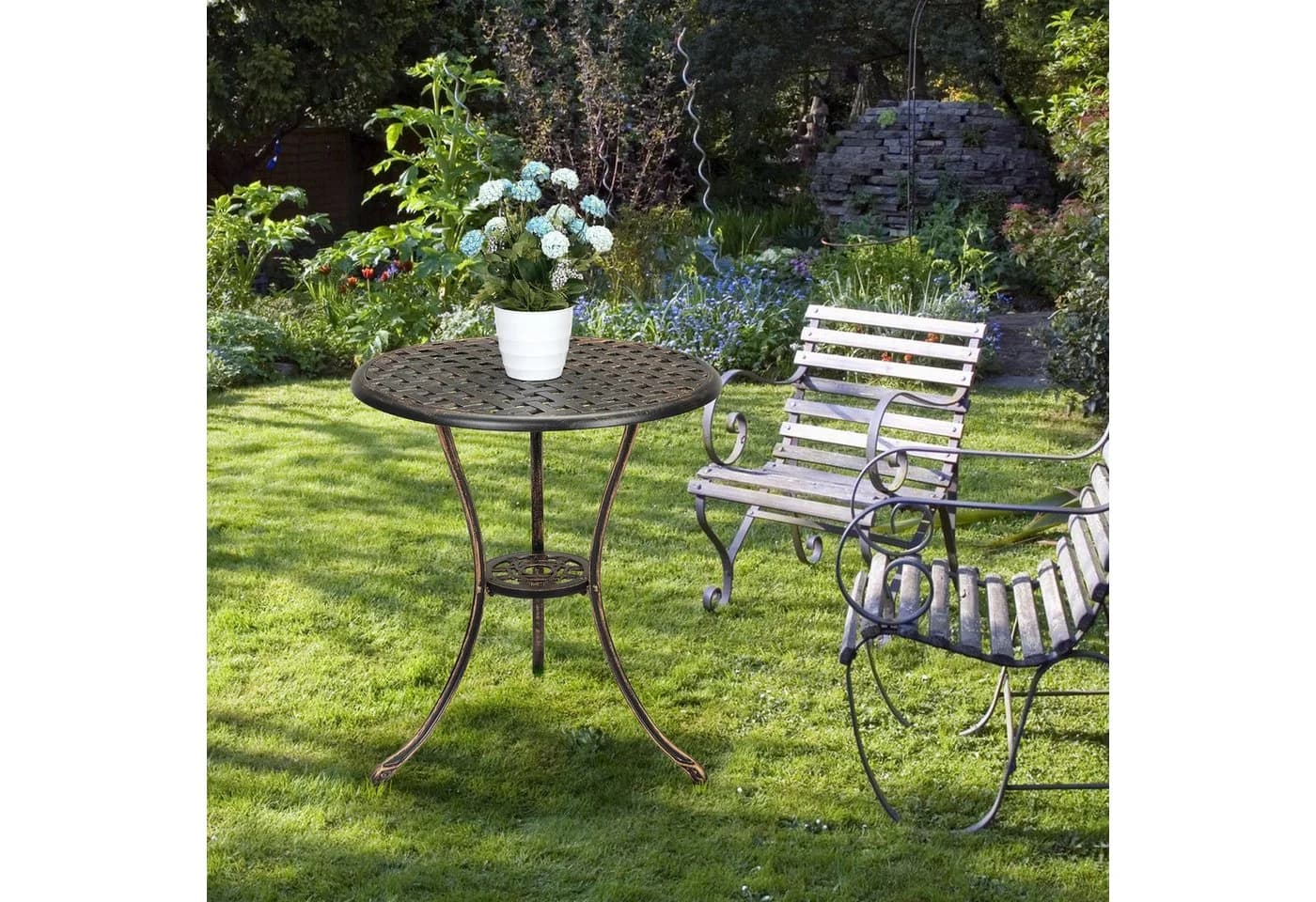 GarveeMore Gartentisch Aluminium 60 cm - Bild 5