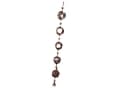 GarveeMore Regenketten Windspiel Rot Metall Retro Bild 5