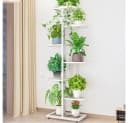 GarveeMore Blumenständer 7-Tier Weiß Pflanzenständer für Innen & Außen Bild 2