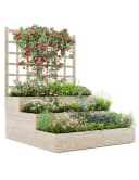 GarveeMore Hochbeet 3-stufiger Pflanzkasten Blumenkasten Gemüsebeet Bild 2