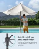 SONGMICS Sonnenschirm 300 cm UPF 50+ Kurbel Bild 3