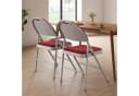 GarveeMore Klappstuhl 4er Set Weiß Stapelbar Gartenstuhl Bild 1