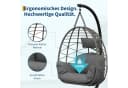 GarveeMore Hängesessel mit Gestell Outdoor Indoor Rattan Stahlgestell Bild 3