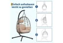 GarveeMore Hängesessel Rattan Stahlgestell Outdoor Indoor Bild 5