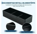 GarveeMore Hochbeet Metall mit Abflusslöchern und abgerundeten Ecken Bild 3