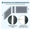 GarveeMore Hochbeet Metall mit Abflusslöchern und abgerundeten Ecken Bild 4