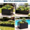 GarveeMore Hochbeet Metall mit Abflusslöchern und abgerundeten Ecken Bild 5