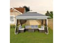GarveeMore Faltpavillon 3x3m mit Moskitonetz Grau Bild 2