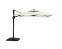 GarveeMore Gartenschirm 300x300cm Aluminium UV50+ Beige/Weiß Bild 2