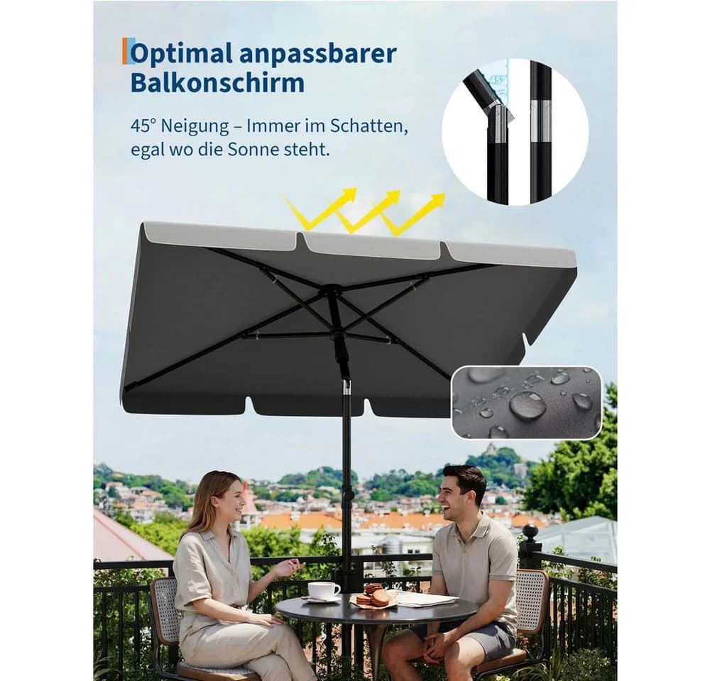 GarveeMore Sonnenschirm Grau - Bild 3