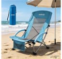 GarveeMore Klappstuhl Strandstuhl klappbar Stahlrahmen 136kg Tragkraft Bild 4
