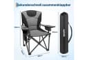 GarveeMore Campingstuhl faltbar Schwarz bis 200 KG belastbar Bild 1