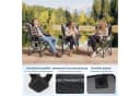 GarveeMore Campingstuhl faltbar Schwarz bis 200 KG belastbar Bild 5