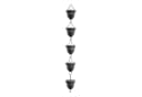 GarveeMore Windspiel Regen Ketten Aluminium Eichel Regenkette Bild 2