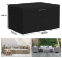 ElitVita Gartenmöbel-Schutzhülle Wasserdicht Schwarz 600D Oxford Bild 1