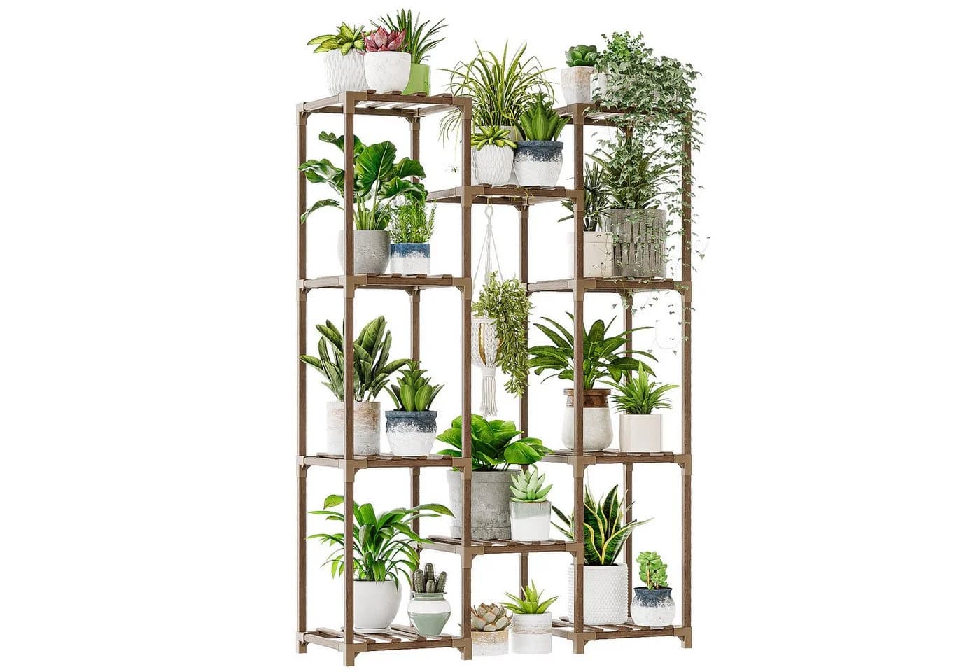Bamworld Blumenständer Pflanzenständer Hoher Pflanzenstufen Pflanzenregal - Bild 2
