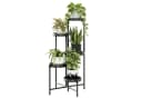 Bamworld Blumenständer 5 Ebenen Schwarz Metall Bild 2