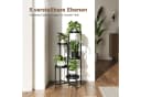 Bamworld Blumenständer 5 Ebenen Schwarz Metall Bild 4