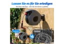 Luckice Wandschlauchbox 30m Automatisch Grau mit 9-Fach Sprühkopf Bild 4