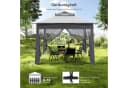 Puluomis Faltpavillon 3x3m Faltbar mit Moskitonetz Bild 3