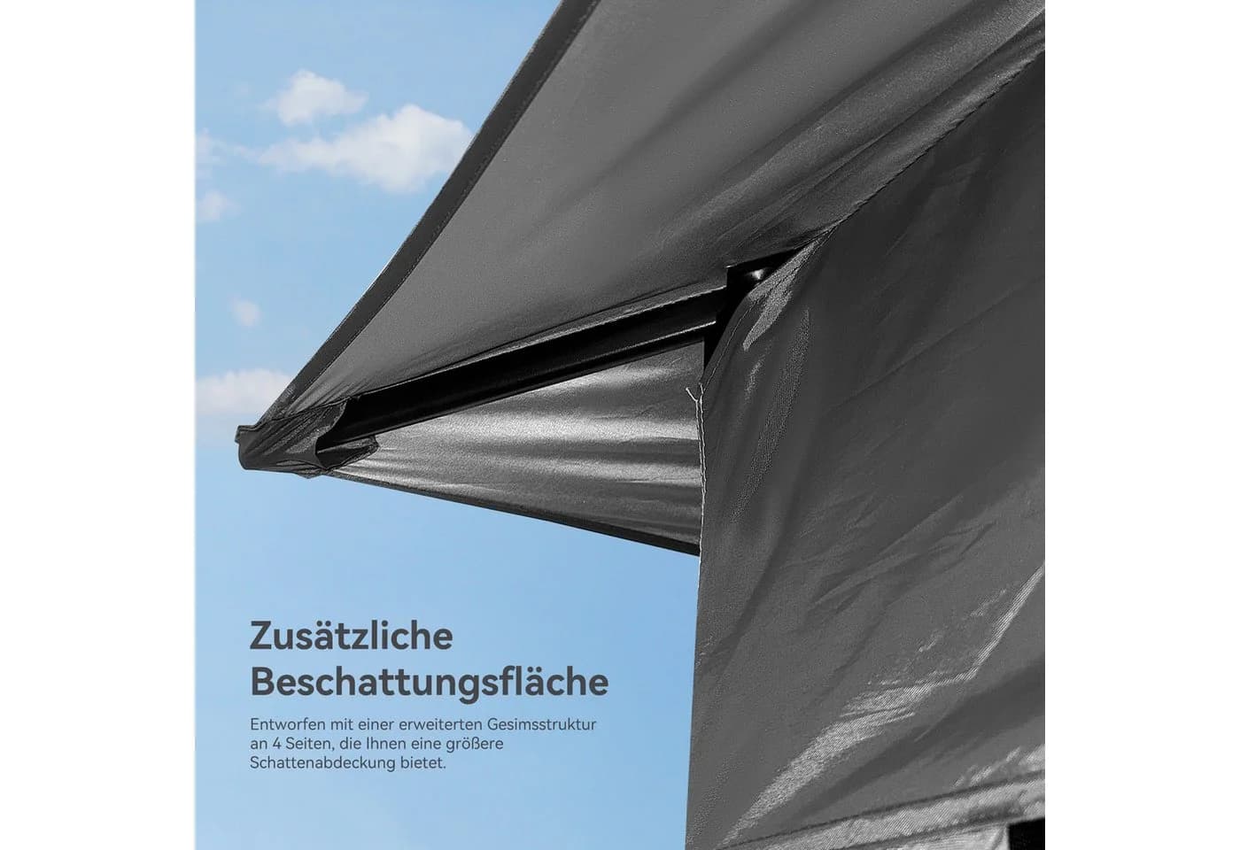 Puluomis Faltpavillon 3x3m Faltbar mit Moskitonetz - Bild 5