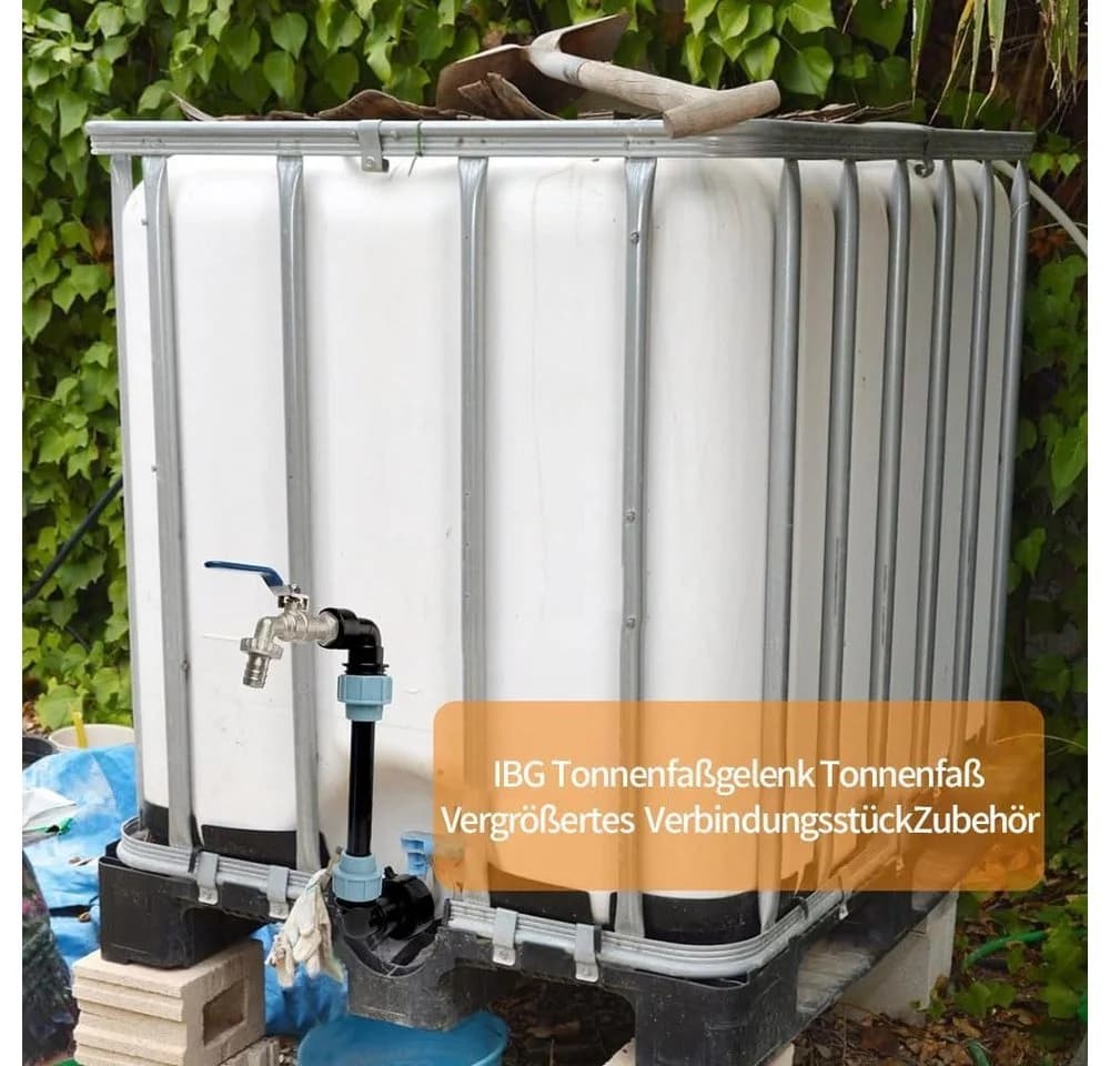 PRIISF Regentonne IBC Regenwassertank Adapter Messing - Bild 4