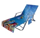 Bwecuy Strandtuch Ozean Schonbezug für Gartenliege mit 2 Taschen Bild 2