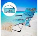 Bwecuy Strandtuch Ozean Schonbezug für Gartenliege mit 2 Taschen Bild 3