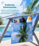 Bwecuy Strandtuch Ozean Schonbezug für Gartenliege mit 2 Taschen Bild 4