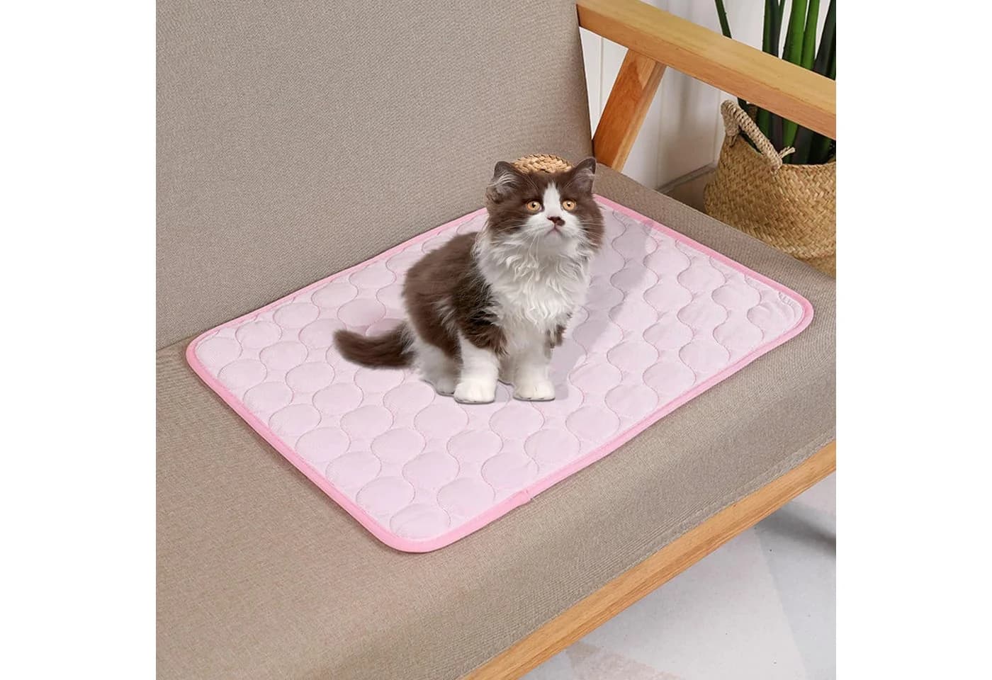 Srvillg Hundematte Kühlmatte Rosa Selbstkühlend - Bild 3