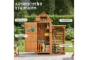 HOMAVO Gerätehaus mit Kaminholzregal Gartenschrank Werkzeugschuppen Bild 1